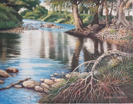 Oil on Stretched CanvasSize: (457x355x17)mmUnframedSOLD 2017 (Clive Biggs - SA)